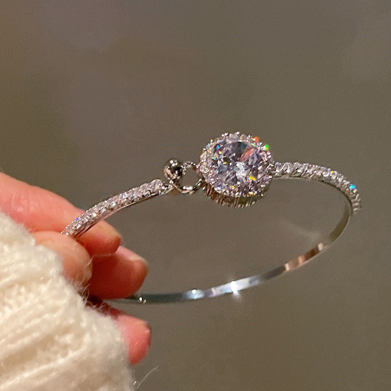 Wholesale Super Shiny Round Zirconia Bracelet